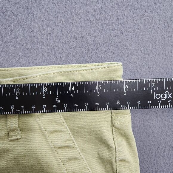 Seven7 Women 10 Green Utility High Rise Ankle Skinny Jeans - Picture 12 of 13